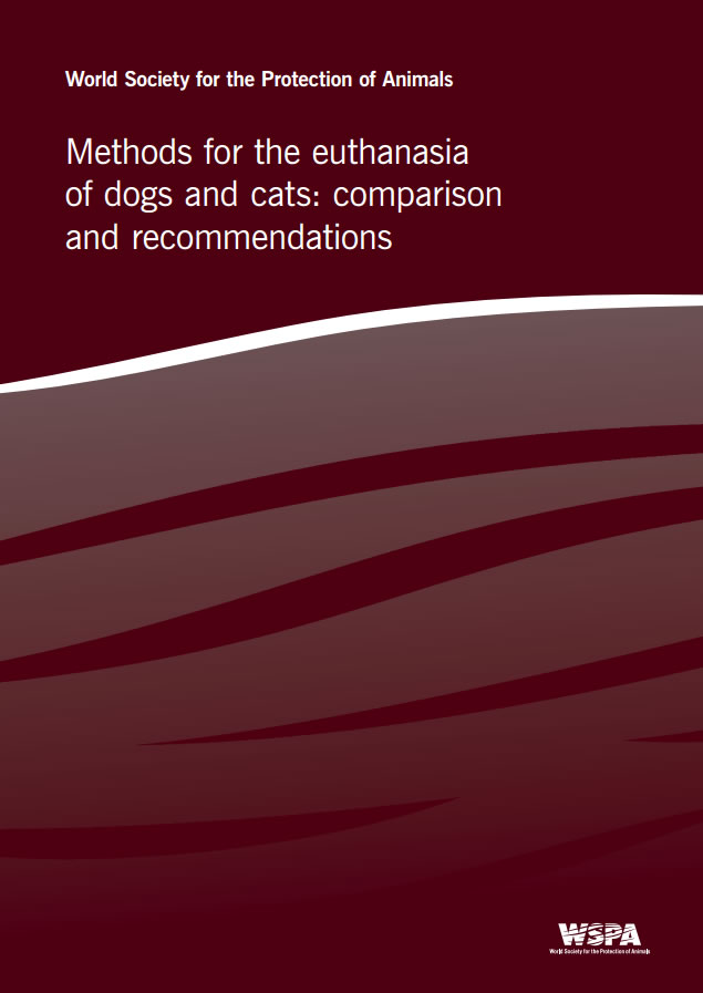 Methods for the euthanasia of dogs and cats