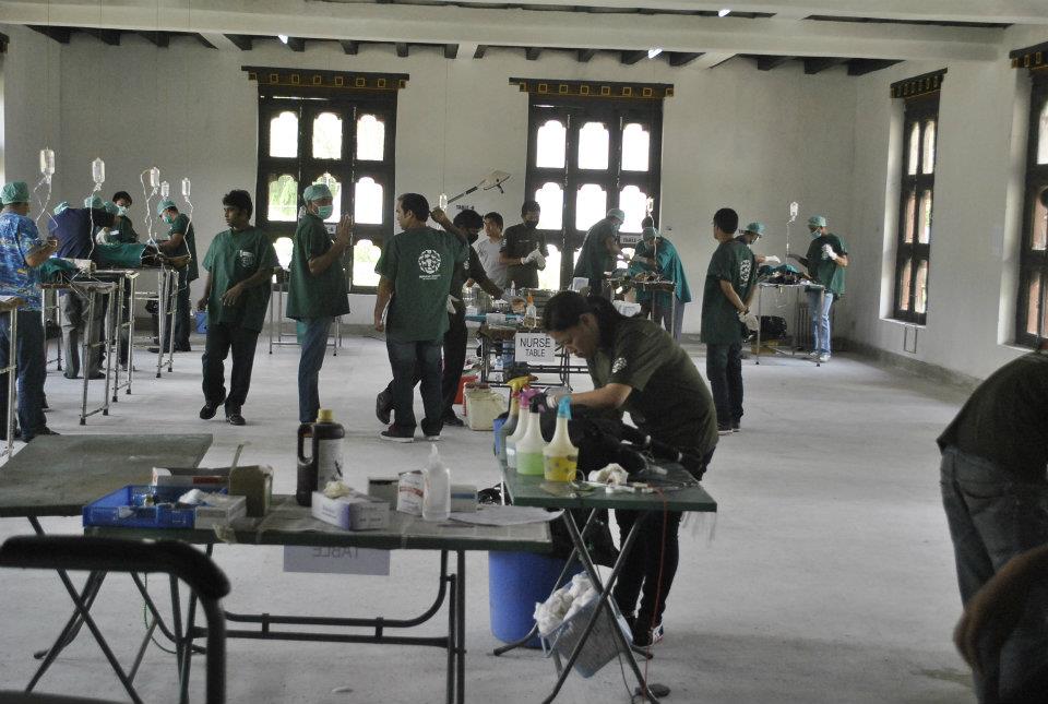 Training vets in Bhutan